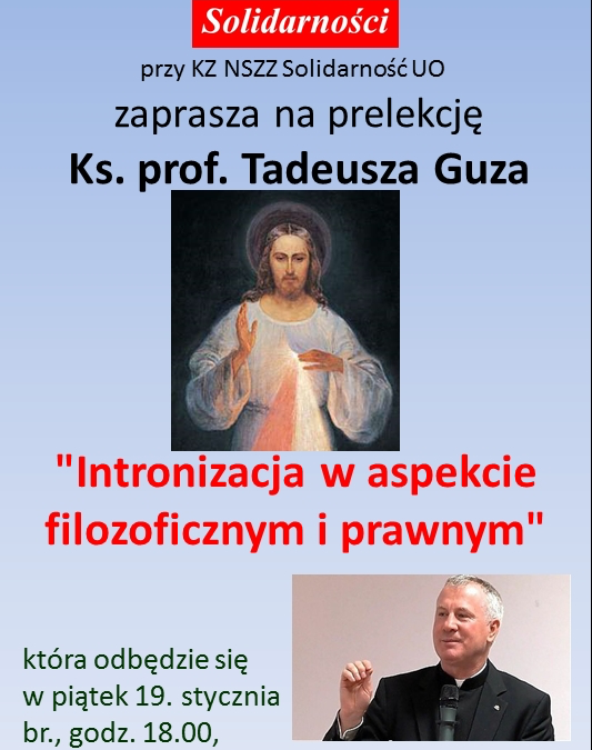 Prelekcja ks.prof.T. Guza