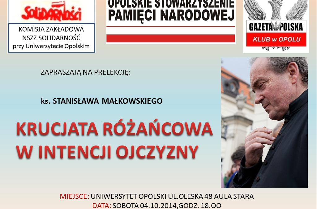 Prelekcja ks. S. Małkowskiego