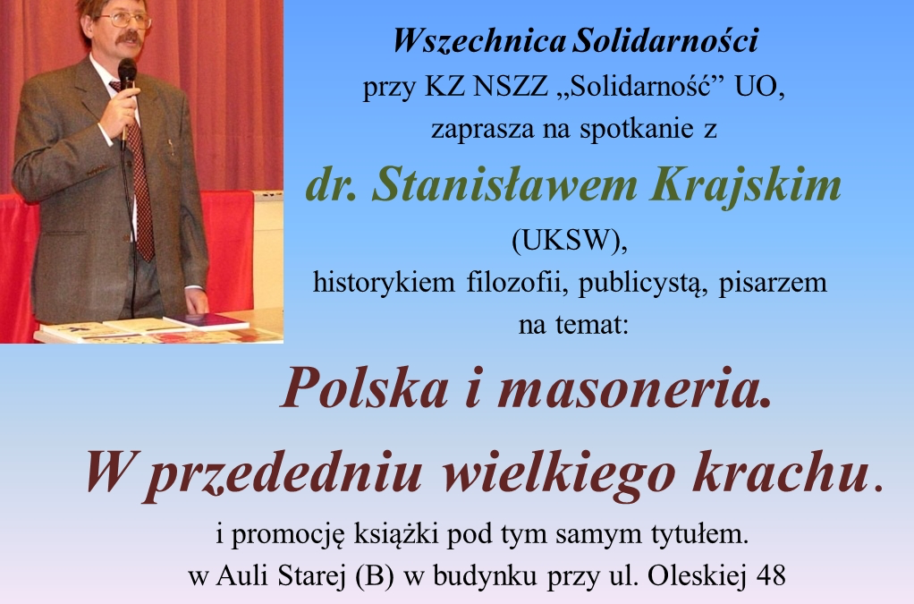 Spotkanie z dr. S. Krajskim